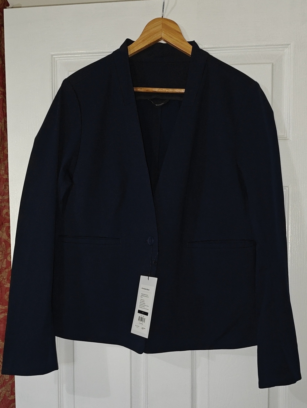 Ministry of Supply Navy Open-Front Women's Blazer
